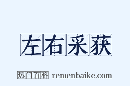 左右采获是什么意思的图片